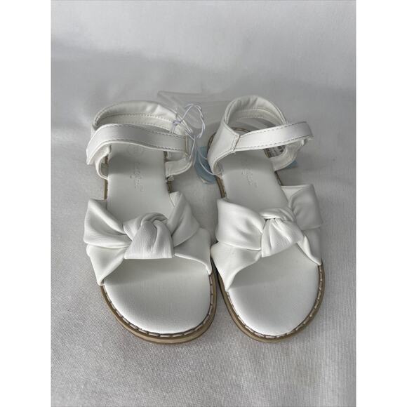 Cat & Jack Other - Toddler Girls Ankle Strap Sandals White, NWT, cat & Jack Size 9